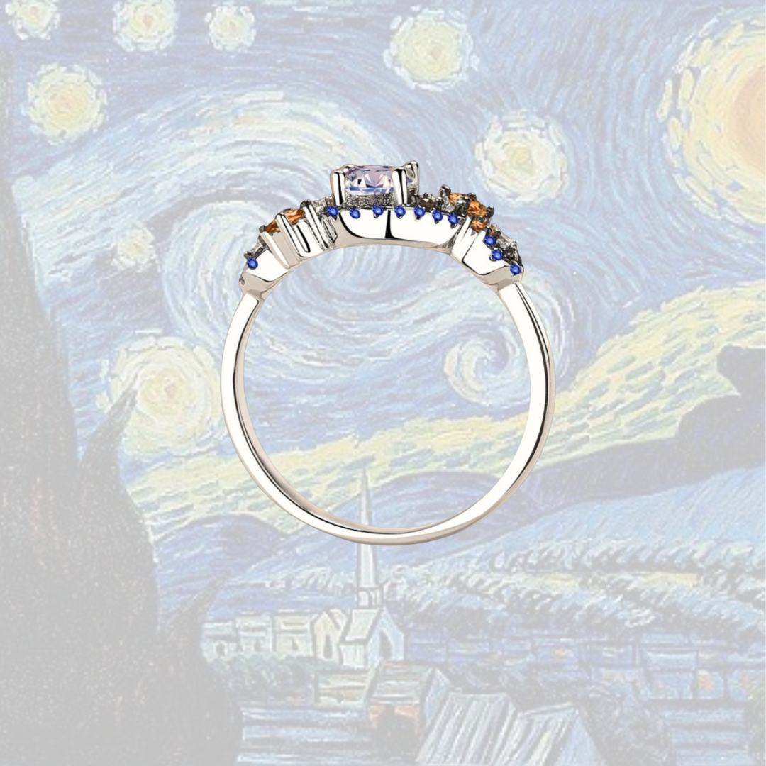 Van Gogh - Starry Night, Enchanted Life Ring